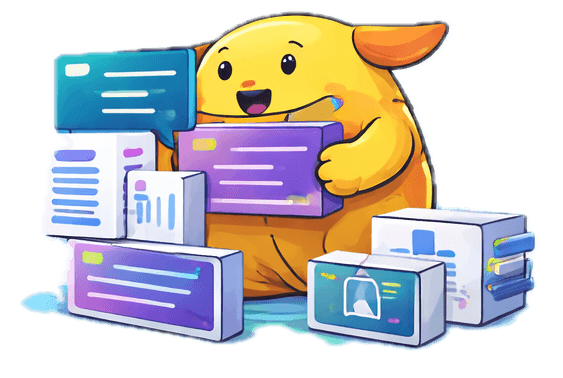 Wapuu organizing WordPress pages